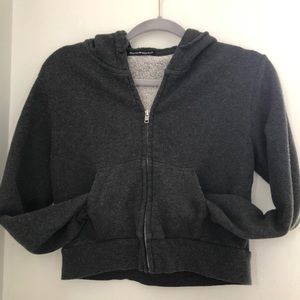 dark grey brandy melville cropped jacket